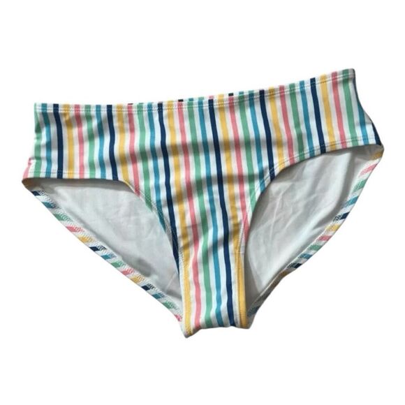 Old Navy Bikini Bottom Size XL(14-16) Vertical Stripe Multicolor Full Coverage - Picture 9 of 9